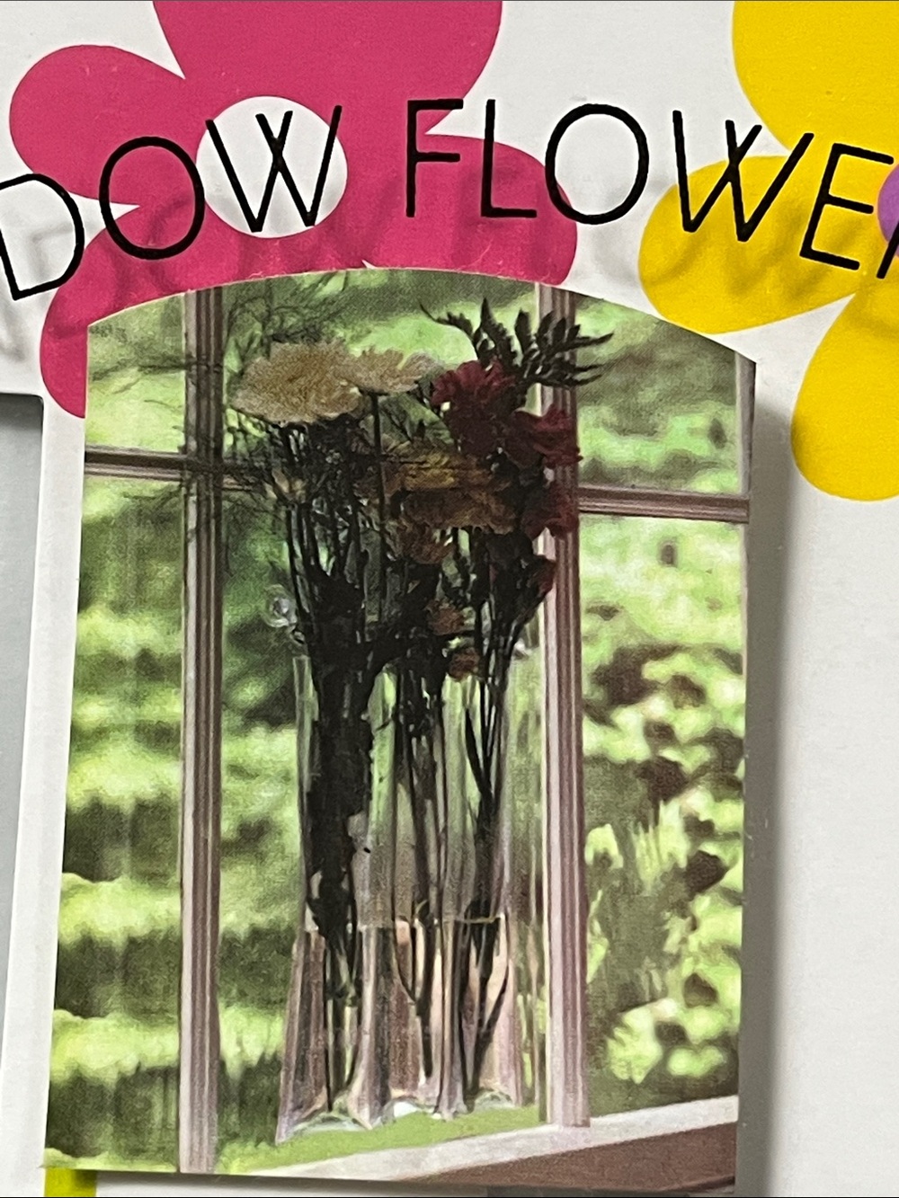 Window Flower Vase 5 Individual Sleeves to Hold Single Flowers Floral NWT
